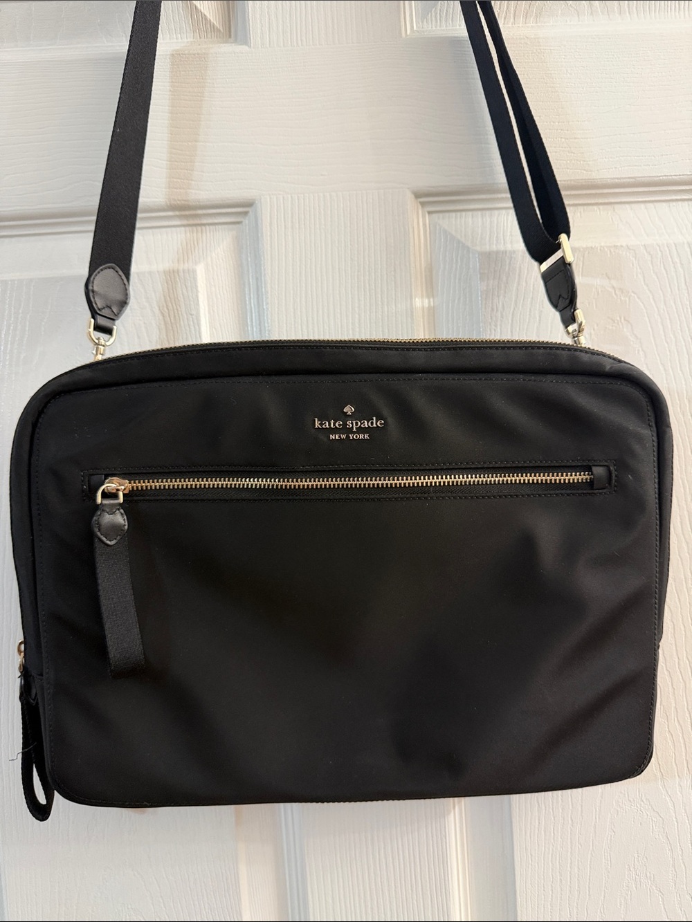 kate spade Black Nylon Messenger Crossbody Bag - Picture 2 of 3